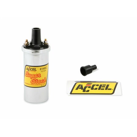 ACCEL Canister, 42000 Volts, 1.400 Ohms Primary Resistance/9.2K Ohms Secondary Resistance/94:1 Turns Ratio 8140C